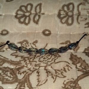 Blue Small Teardrop Glass Beads.